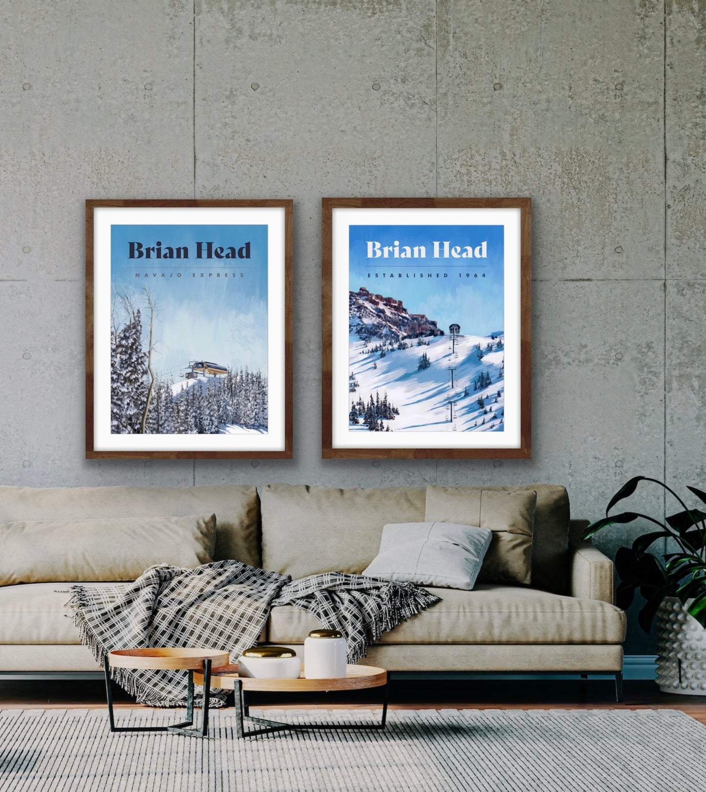 Brian Head Poster Ski Poster - Giant Steps