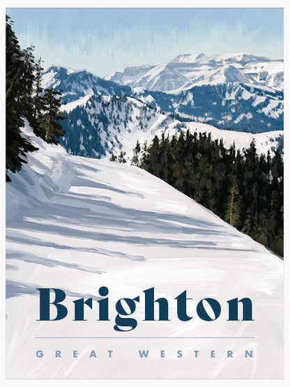 Brighton Ski Poster - Great Western