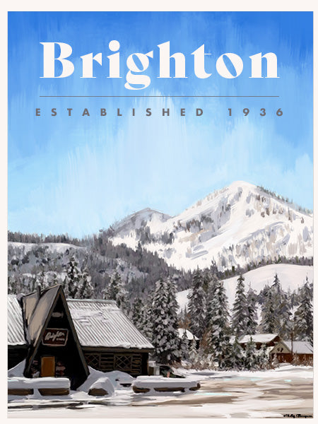 Brighton Ski Poster - Mount Millie