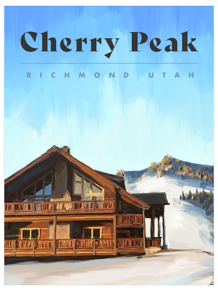 Cherry Peak Ski Poster