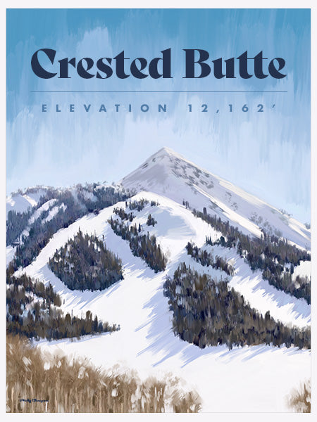 Crested Butte Ski Poster