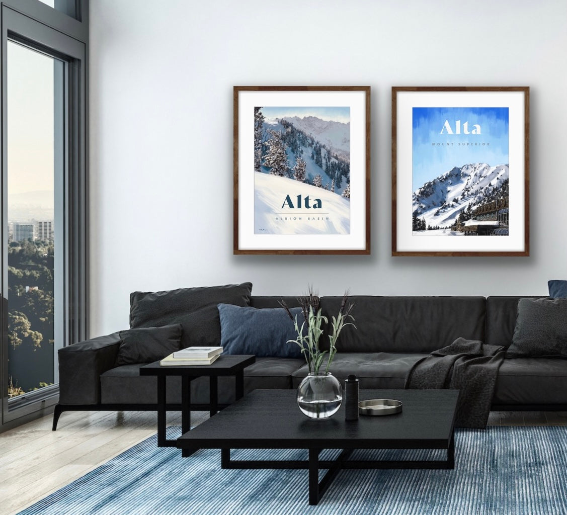 Alta Ski Poster - Mount Superior