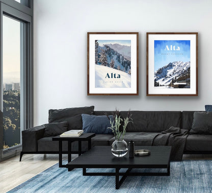 Alta Ski Poster - Mount Superior