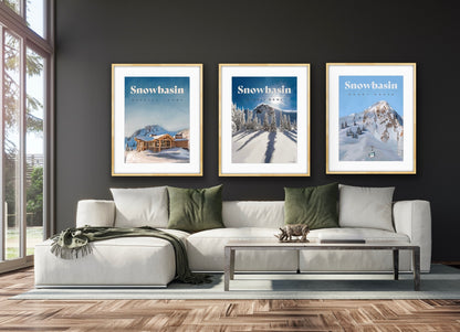 Snowbasin Ski Poster - Needles Lodge