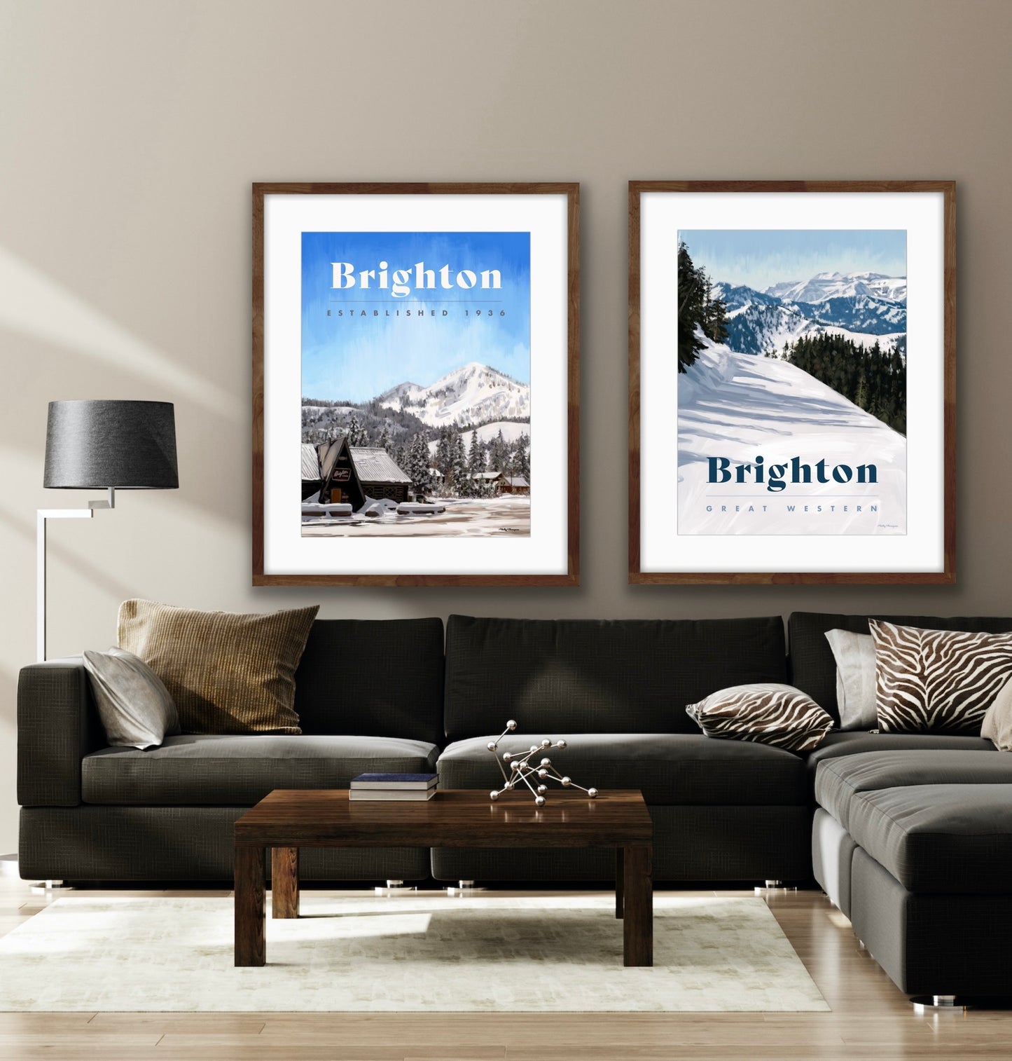 Brighton Ski Poster - Mount Millie