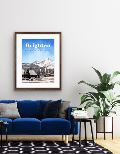 Brighton Ski Poster - Mount Millie