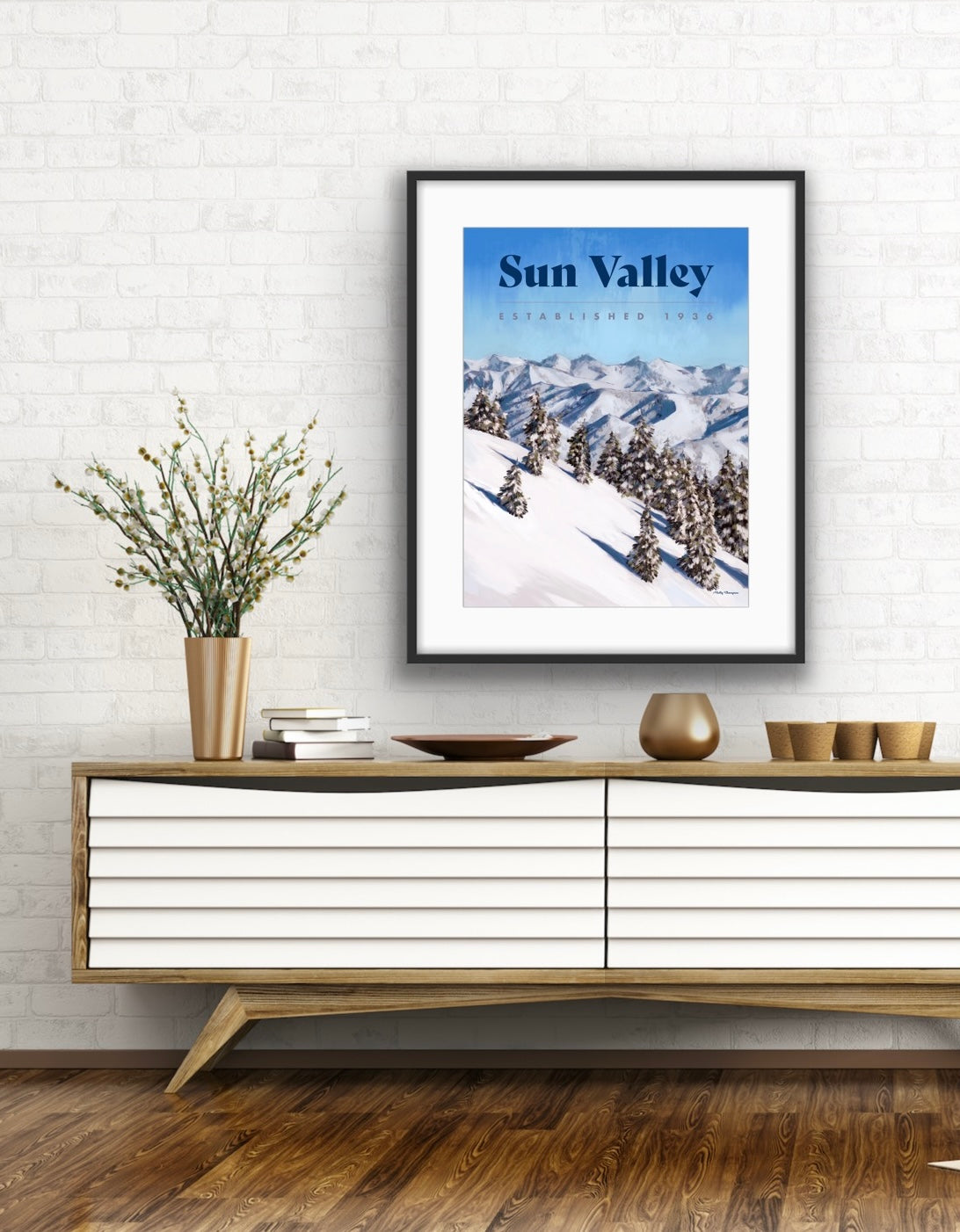 Sun Valley Ski Poster -  1936