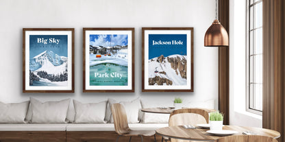 Big Sky Ski Poster