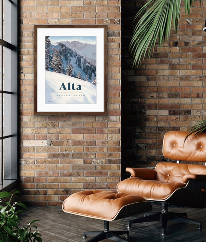 Alta Ski Poster - Albion Basin