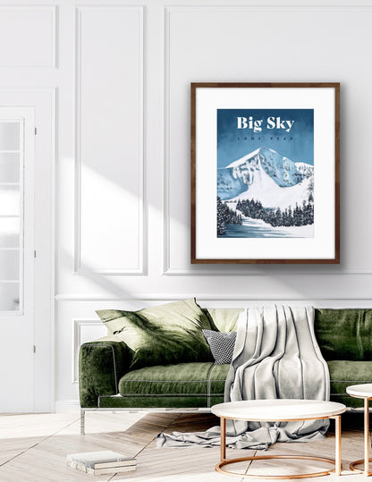 Big Sky Ski Poster