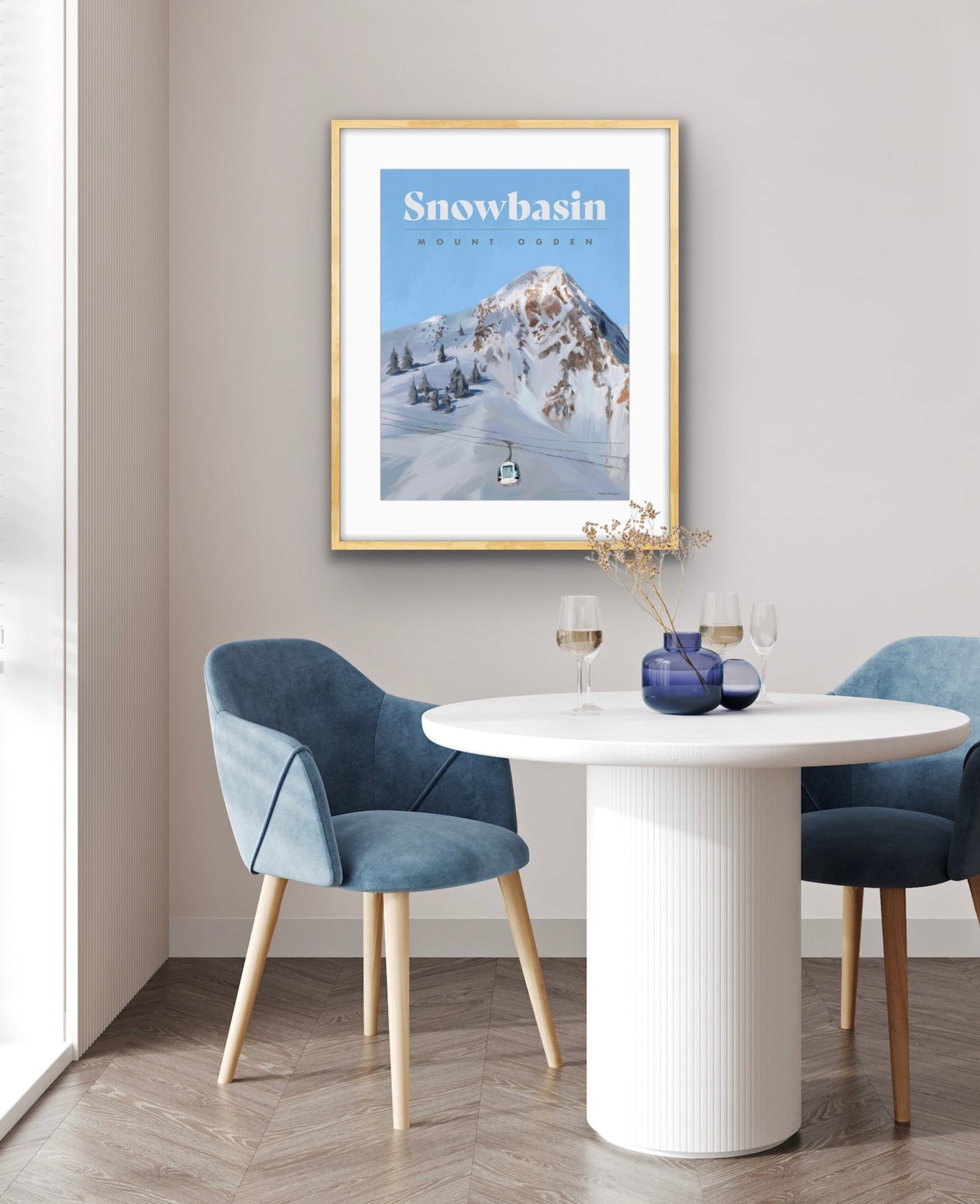 Snowbasin Ski Poster - Mount Ogden