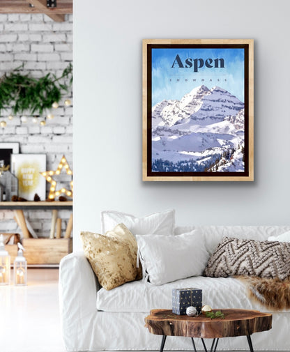 Aspen Ski Poster - Snowmass