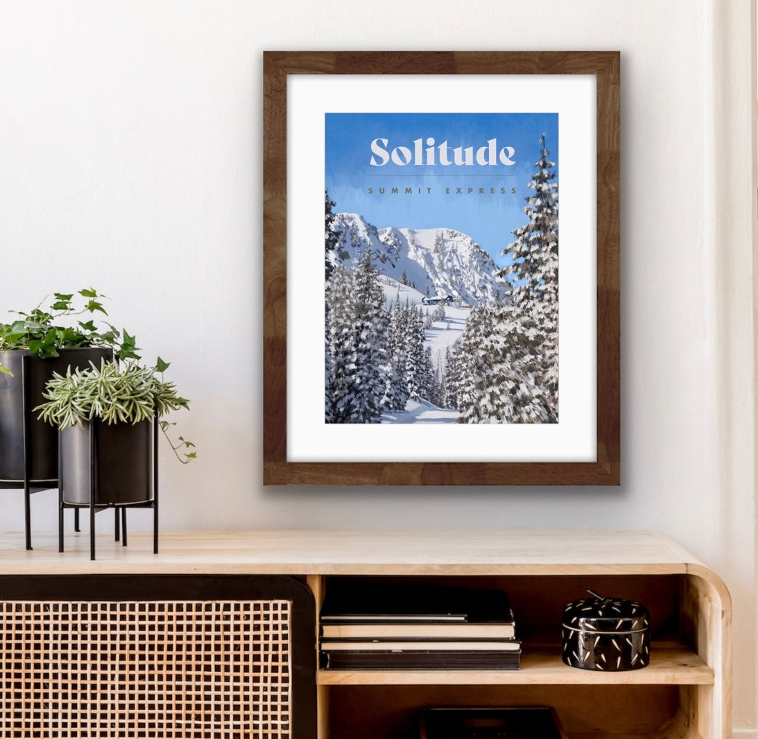 Solitude Ski Poster