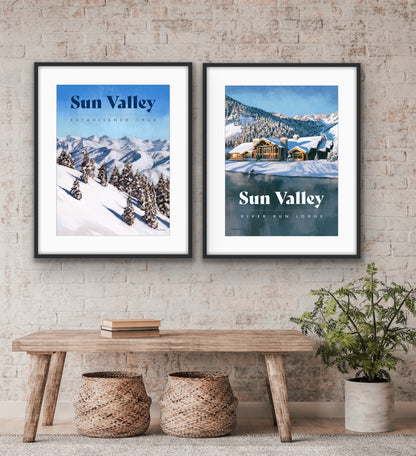 Sun Valley Ski Poster -  1936