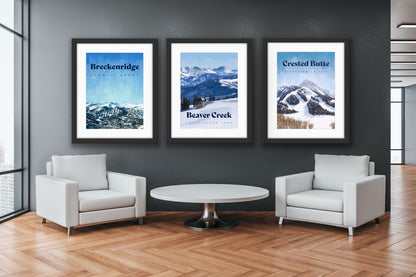 Crested Butte Ski Poster