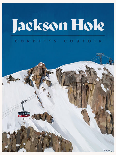 Jackson Hole Ski Poster