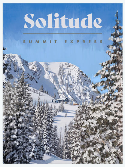 Solitude Ski Poster