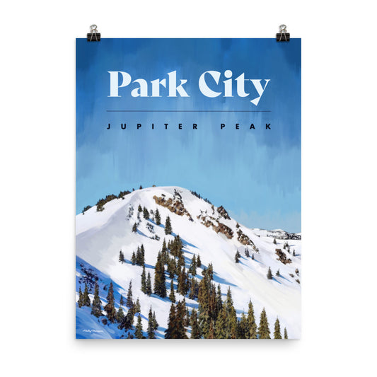 Park City Ski Poster - Jupiter Peak