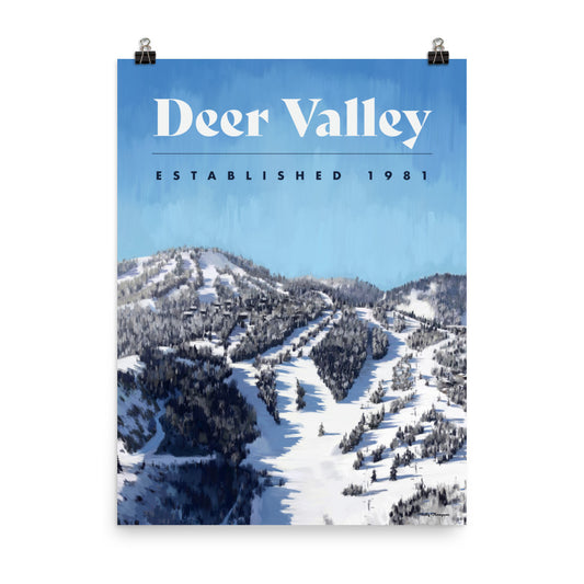 Deer Valley Ski Poster