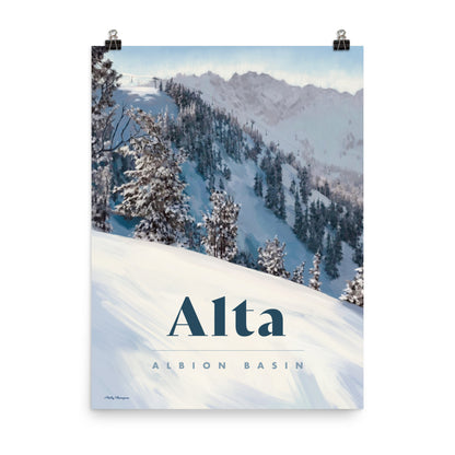 Alta Ski Poster - Albion Basin