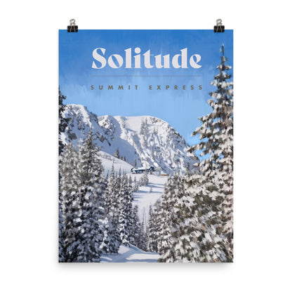 Solitude Ski Poster