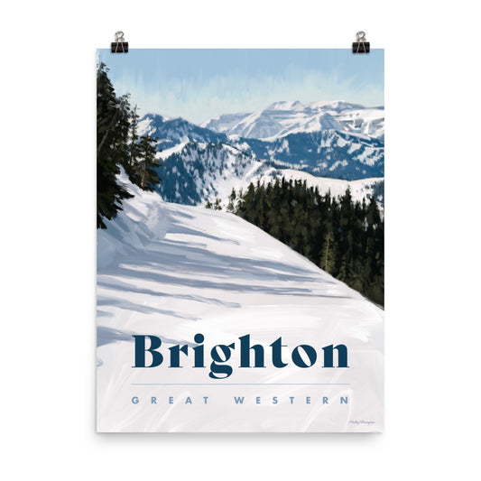 Brighton Ski Poster - Great Western