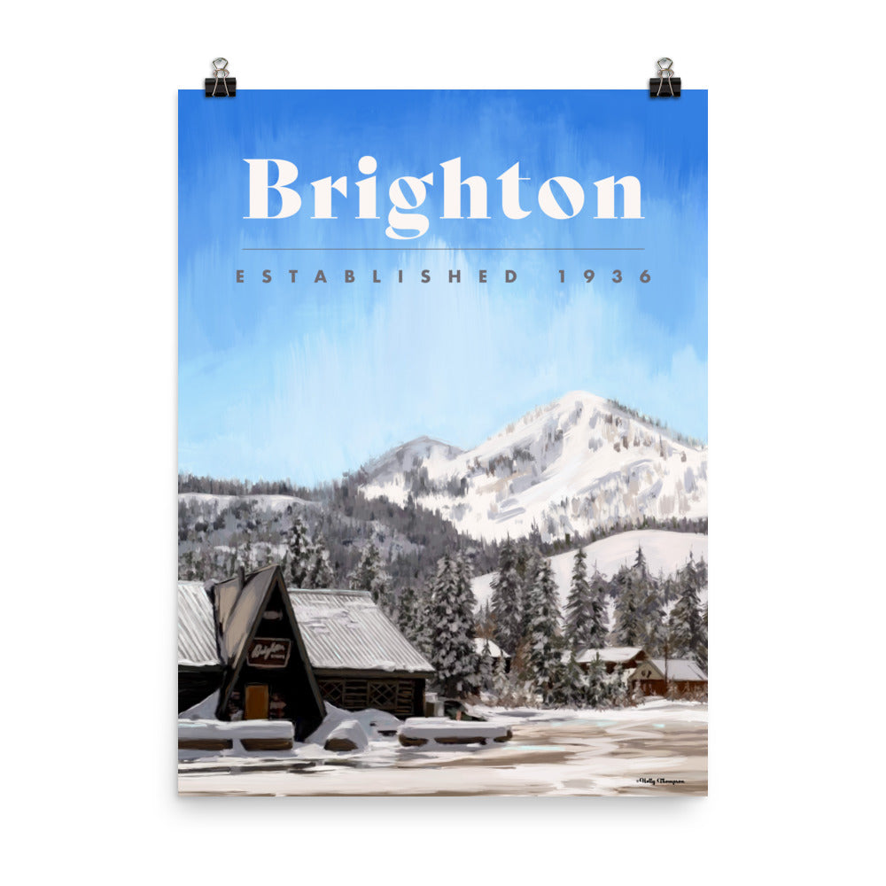 Brighton Ski Poster - Mount Millie