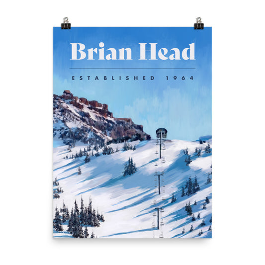 Brian Head Poster Ski Poster - Giant Steps