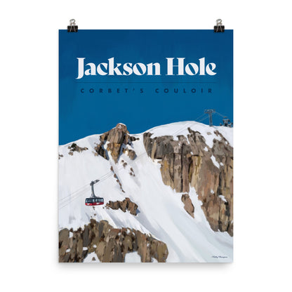 Jackson Hole Ski Poster