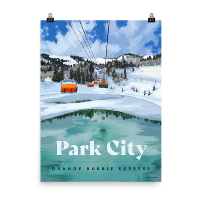 Park City Ski Poster