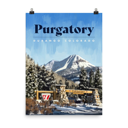 Purgatory Ski Poster