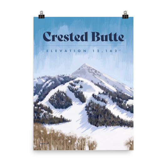 Crested Butte Ski Poster