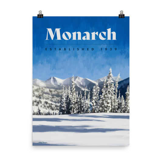 Monarch Ski Poster