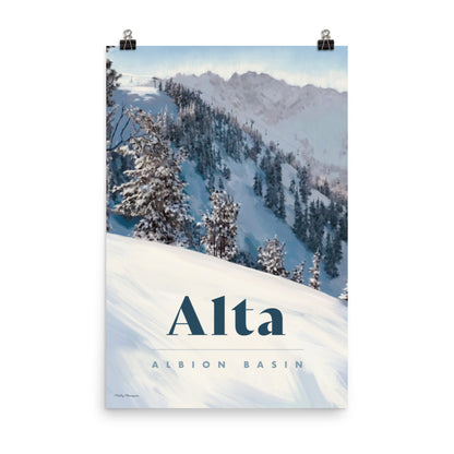 Alta Ski Poster - Albion Basin