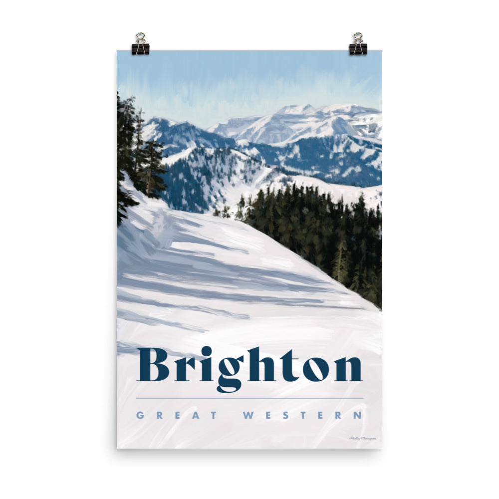 Brighton Ski Poster - Great Western