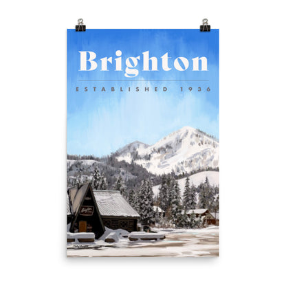 Brighton Ski Poster - Mount Millie