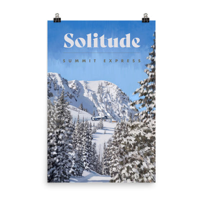 Solitude Ski Poster