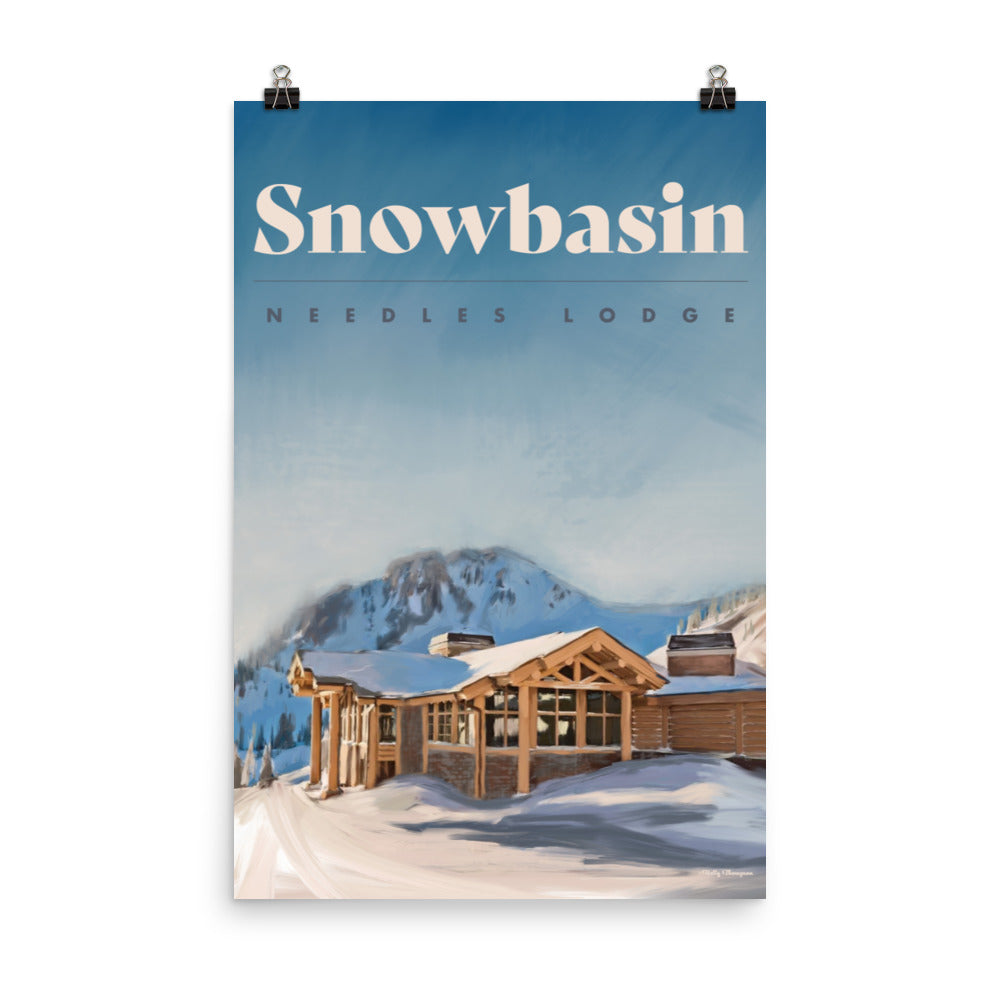 Snowbasin Ski Poster - Needles Lodge