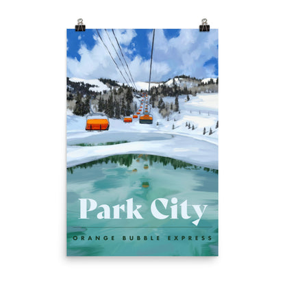 Park City Ski Poster