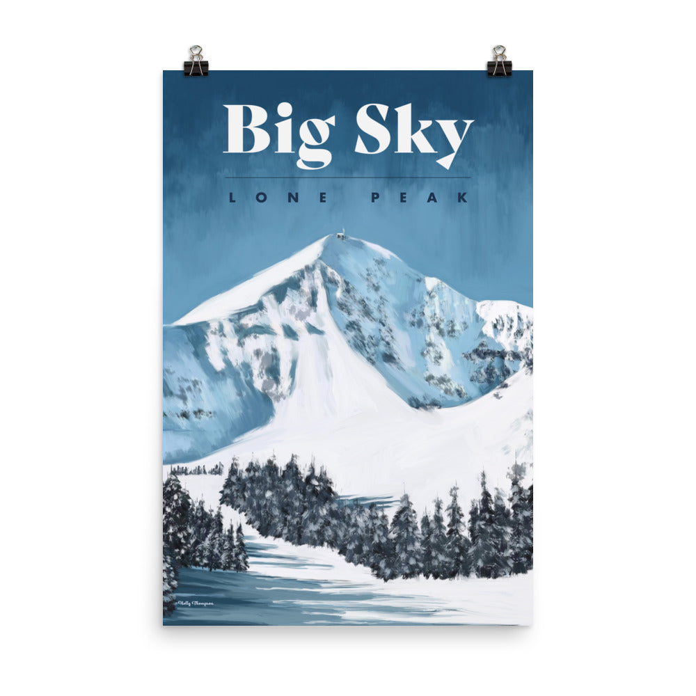 Big Sky Ski Poster