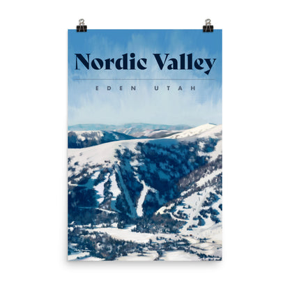 Nordic Valley Ski Poster